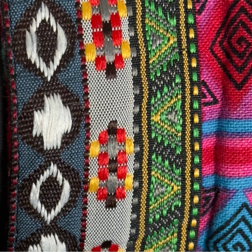 Vintage-Style Boho Patchwork Cardigan Blazer – Vibrant Ethnic Print - Picture 9 of 10